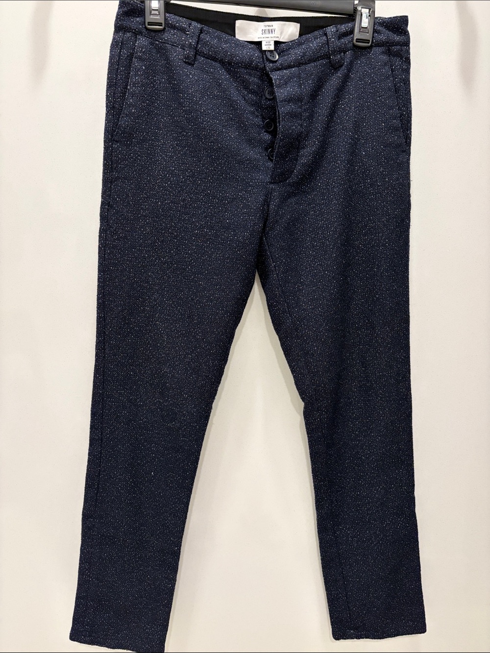 Skinny Fit Navy Sparkle Men's Pants